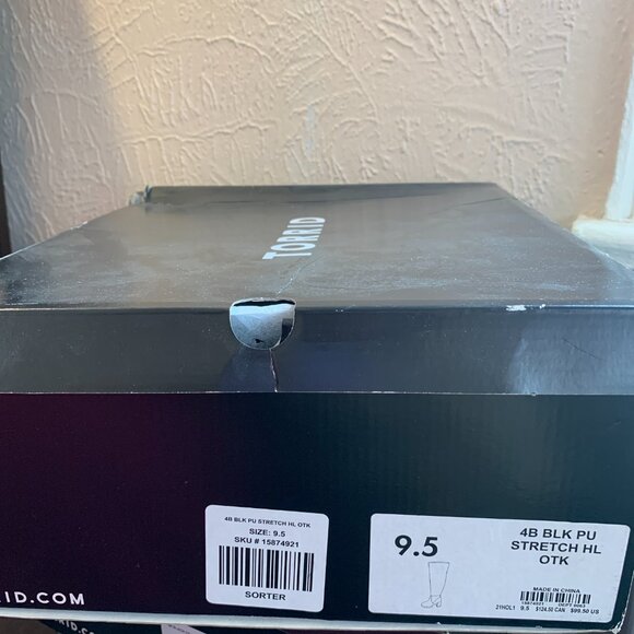 Black stretch platform boots - Picture 4 of 4